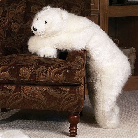 Ditz Designs White Diamond Polar Bear Hugs - 48 Inches