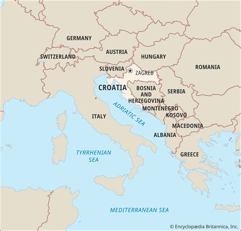 World Map Showing Croatia - Nat Laurie