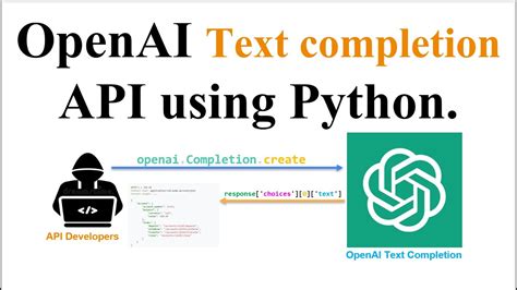 How to use OpenAI Text Completion API with Python - YouTube