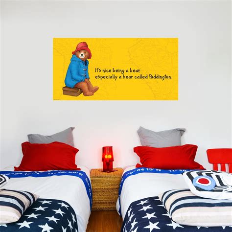 Paddington Bear Wall Sticker Nice Bear Quote 008 - Etsy