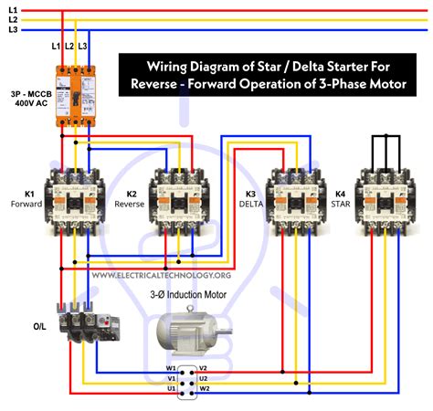 Star Delta Power Control Circuit Diagram