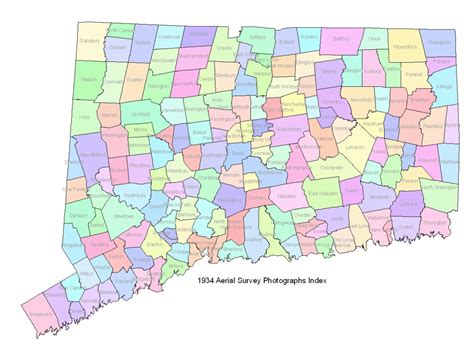 State Of Ct Map With Towns - Printable Map