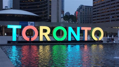 Toronto things: Toronto sign at City Hall