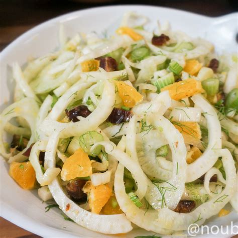 Quick and Easy Fennel Salad with Oranges and dried Figs | NOUBESS | Caribbean Green Living