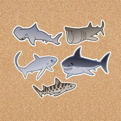 Shark Mini Stickers Stickers Paper & Party Supplies etna.com.pe