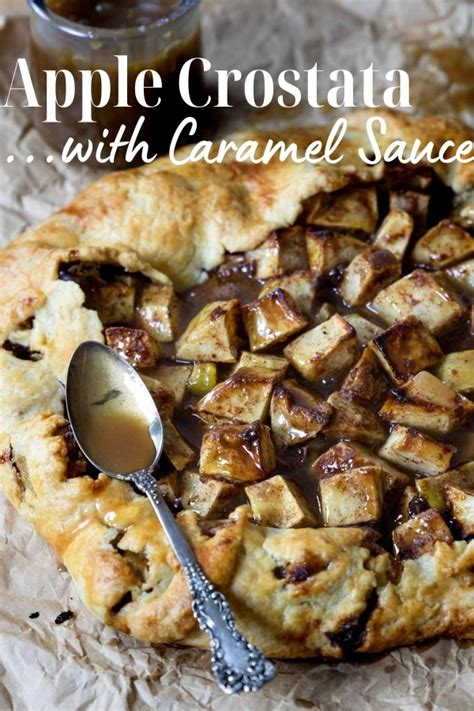 Apple Crostata with Caramel Sauce