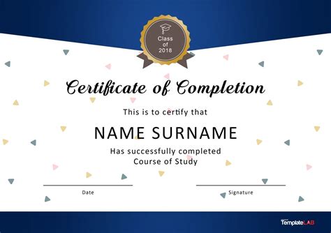 23 Free Certificate of Completion Templates [Word, PowerPoint]