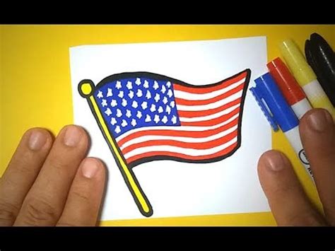 Como desenhar BANDEIRA dos ESTADOS UNIDOS bonita EUA | Desenhos bonitos ...