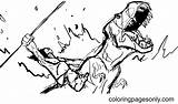Primal Spear With Fang Coloring Page  Free Printable Pages sketch template