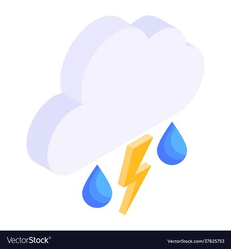 Cloud lightning Royalty Free Vector Image - VectorStock