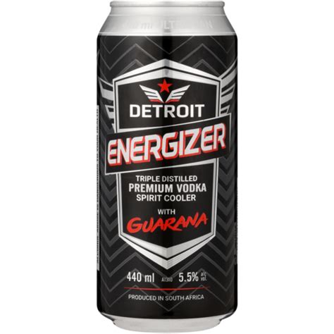 Detroit Energizer Spirit Cooler Can 440ml | Energy Spirit Coolers ...