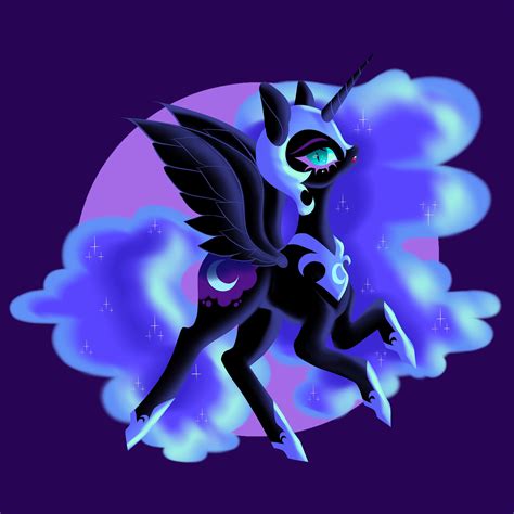 Nightmare Moon My Little Pony Art Print - Etsy