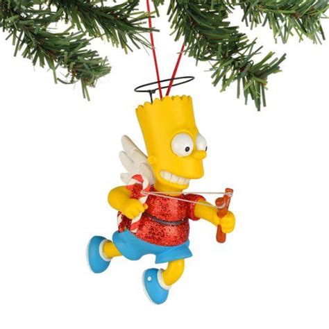 Simpsons Bart the Angel Ornament | Ornaments, Candy cane ornament ...