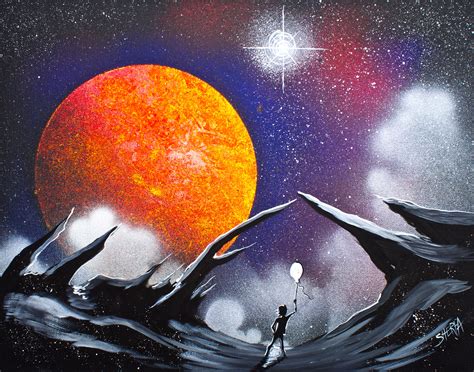Cool Spray Paint Ideas That Will Save You A Ton Of Money: Beginner Spray Paint Art Planets