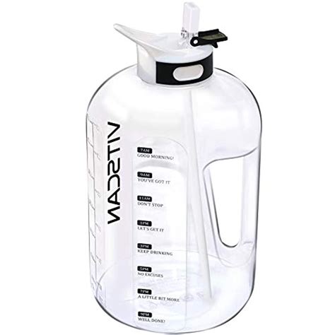 128OZ/1 Gallon Water Bottle with Straw Motivational Water Bottle with ...