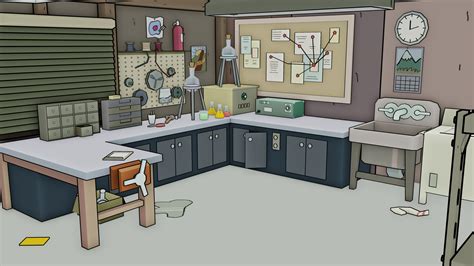 ArtStation - Rick and Morty Garage (Fan Art), Nika Mumladze