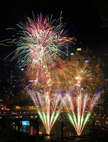 Fireworks, Darling Harbour, Sydney, April 25th, from my hotel room ...