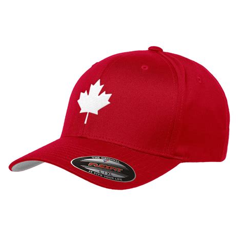 Canada Maple Leaf Flag Hat Flexfit Premium Canadian Hat 6277 – Official ...