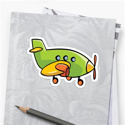 "Cute Airplane" Stickers by Sharon Stevens | Redbubble