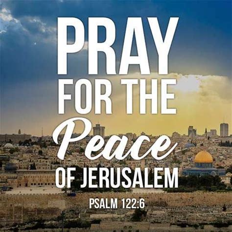 Pray for the Peace of Jerusalem - Mount Hermon Baptist Church