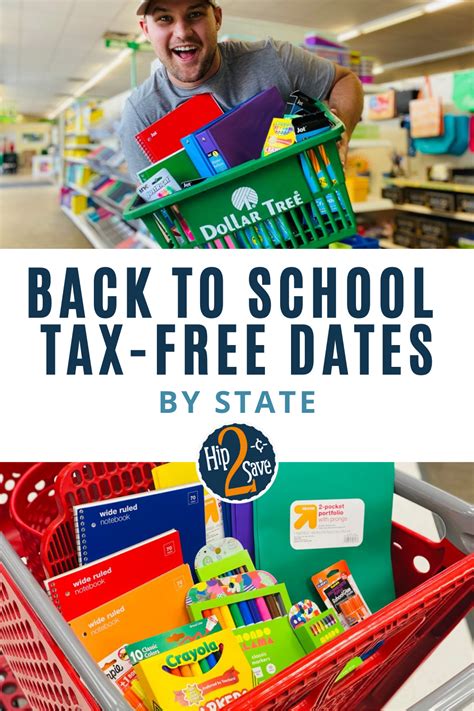 Back to School Tax-Free Weekend Shopping Dates By State for 2024