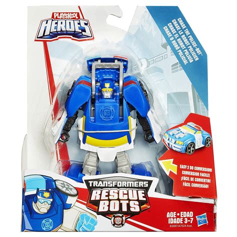 Playskool Heroes Transformers Rescue Bots Rescan Chase The Police Bot Action Figure | Rescue ...