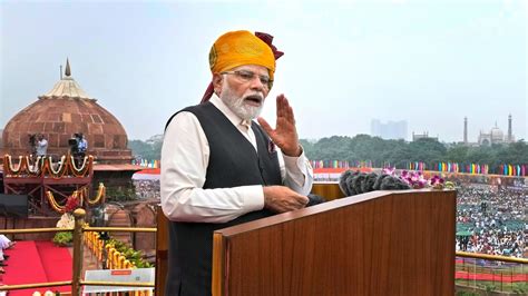 Prime Minister Modi's Inspiring 90-minute Speech on 77th Independence Day at Red Fort ...