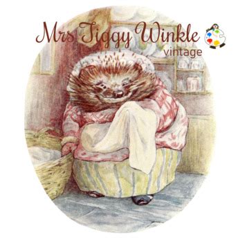 The Tale of Mrs Tiggy Winkle Vintage Clipart Illustrations by Prawny