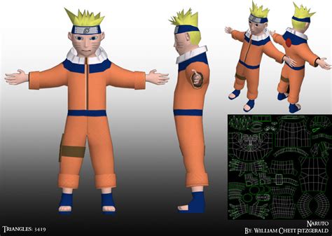 my wallpapers: Naruto - 3d Model