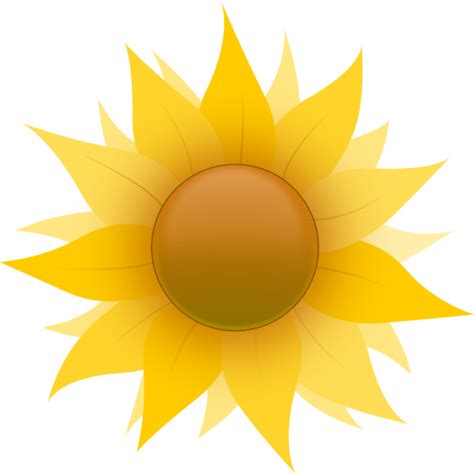 small flowers images cartoon | Sunflower clip art - vector clip art online, royalty free ...