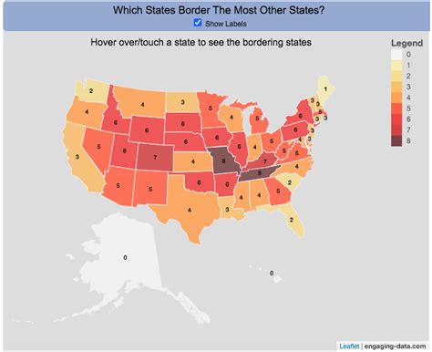 Which State Borders the Most Other States? - Engaging Data