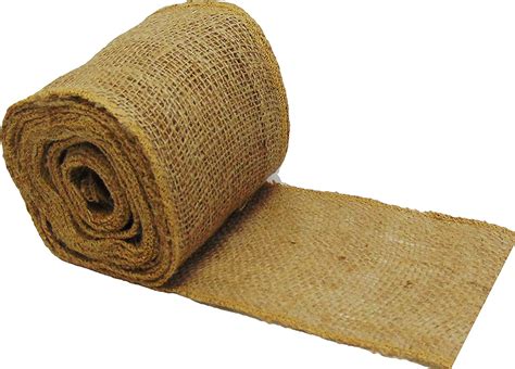 Amazon.com: AAYU 4 inch X 30 feet Lose Weave Jute Burlap Garland Ribbon | Finished Edges Eco ...