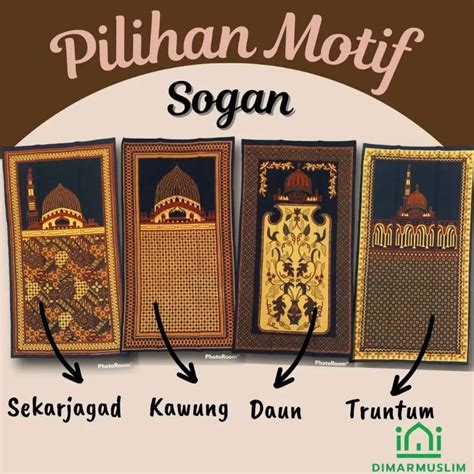 Jual Sajadah Batik Solo 2 Lapis Katun ukuran Anak Sujud 2 Muka 60x40 cm ...