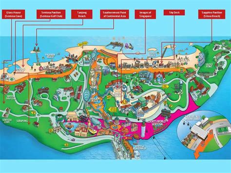 Singapore Map - Sentosa, Airport, City, Hotels & MRT Maps