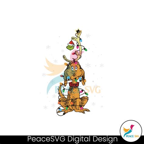 Funny Grinch Christmas Lights SVG Cutting Digital File » PeaceSVG