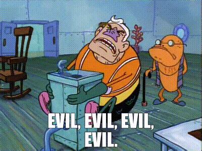 Spongebob Evil Gif