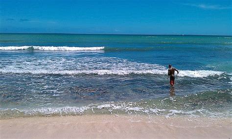 In Ewa Beach, Hawaii, a neighborhood local spearfishes. Ewa Beach is on the west or Leeward side ...