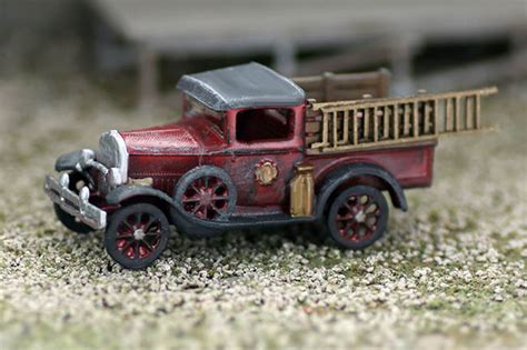 HO Scale 1930's Fire Truck Model