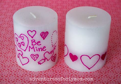 Personalized Valentines Candles - Adventures of a DIY Mom