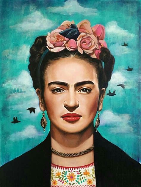 Frida Kahlo Elmas Mozaik Tablo 35x45cm- marcelsanat.com