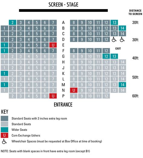 Corn Exchange Seating Plan