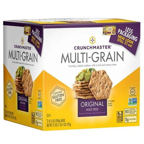 Crunchmaster Multi-Grain Crackers 21 oz. - Walmart.com - Walmart.com