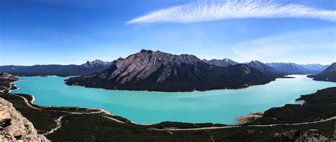 Abraham Lake from Vision Quest Ridge. Quickly became one of my ...