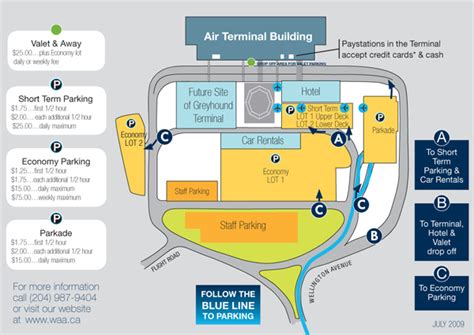 Airport Parking: Just Follow the Blue Line