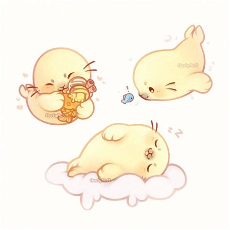 Ida 🌻 Ꮚ•ꈊ•Ꮚ 🍀 (@floofyfluff) | Twitter | Cute animal drawings kawaii ...