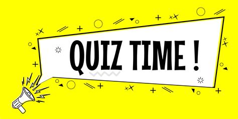 yellow quiz time banner with comic style background. suitable for use for promotional designs ...