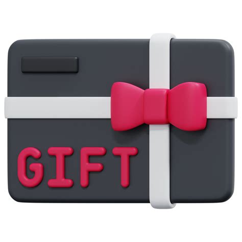 gift card 3d render icon illustration 11648980 PNG