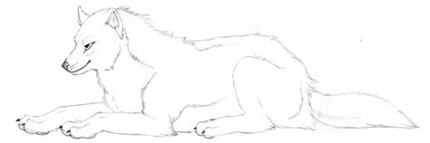 Lying Down Wolf Doodle by KaalKaal on DeviantArt