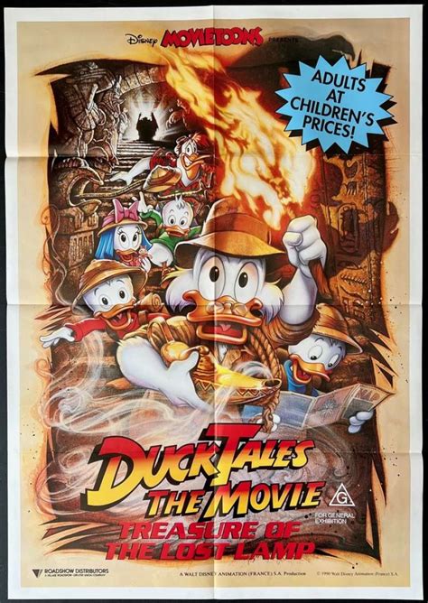 All About Movies - DuckTales The Movie Treasure Of The Lost Lamp Poster Original One Sheet 1990