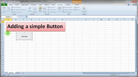 Adding a Simple VBA Button to Excel | Doovi